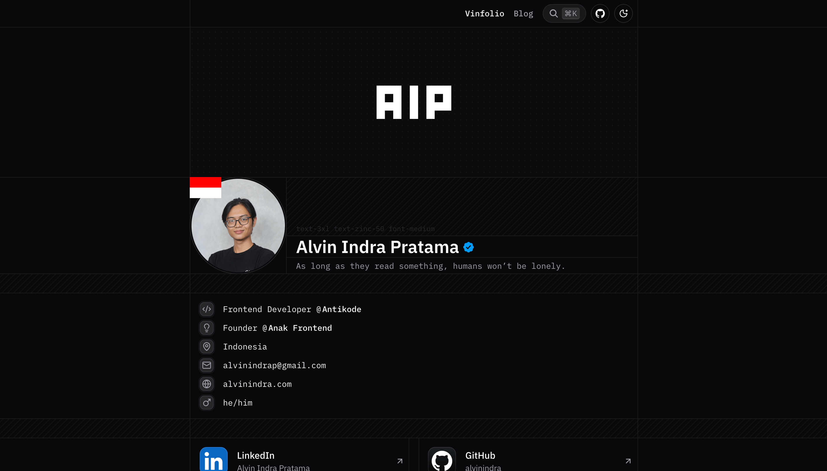 Welcome to alvinindra.com